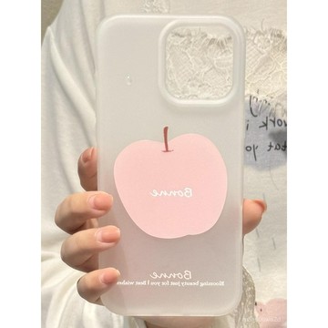 卡通粉色蘋果 防摔 適用蘋果16PRO 15Plus iPhone14 13 12 11 Promax手機殼