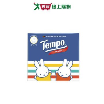 Tempo 4層無香紙手帕7抽x18包【愛買】