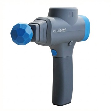 addaday BioZoom 振動筋膜按摩槍/震動槍 附精裝手提箱  單一商品  灰色 + 藍色