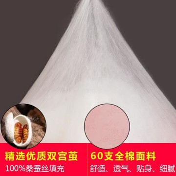 桐鄉純手工蠶絲被100%桑蠶絲被芯春秋被冬被子母被兒童被空調夏被
