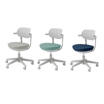 *KOKUYO Pallo 日系質感 人體工學辦公椅(PVC椅背)-灰/灰綠/灰藍