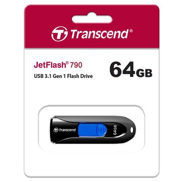 Transcend 創見 64GB JetFlash790 JF790K/64G  隨身碟 黑色