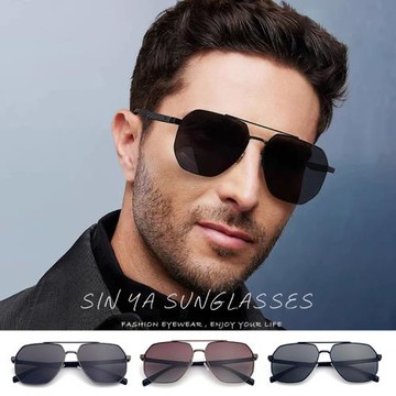 【SINYA】時尚飛行員大框偏光墨鏡 Polarized彈性TR90中性駕駛墨鏡 輕量18g/防眩光/抗UV400 N541