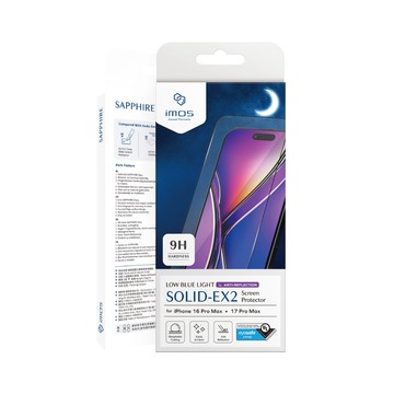 imos iPhone 17 系列 2.5D AR低反光 CPF60低藍光螢幕保護貼 17 Pro / 17 Pro Max / Air