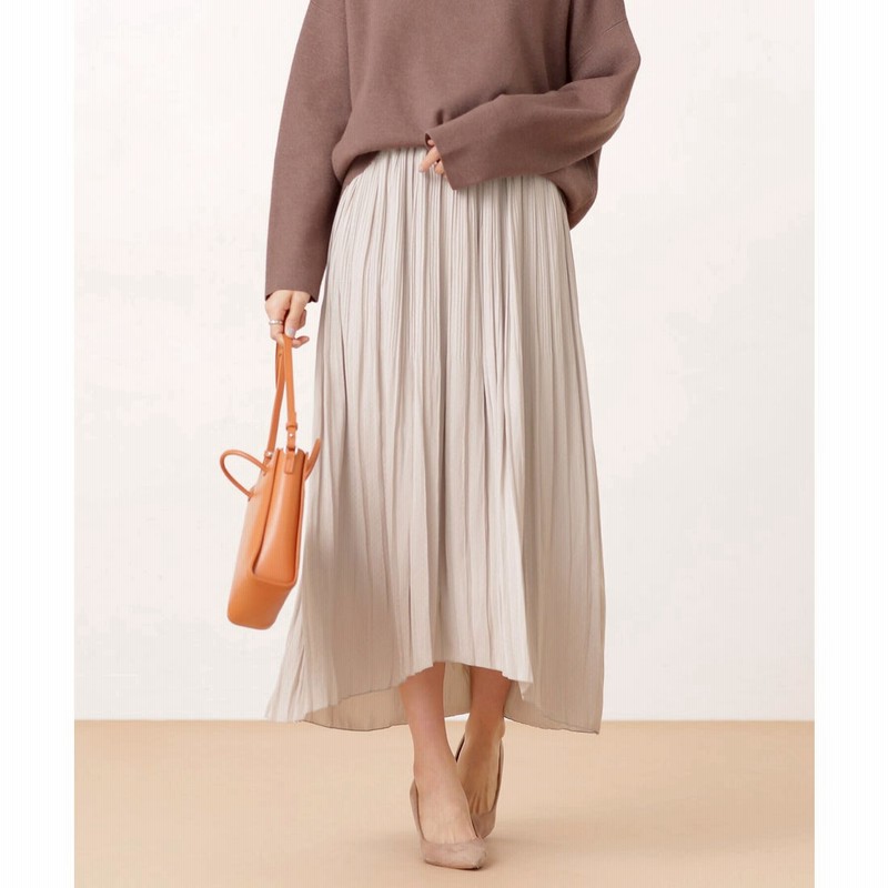 ドットジャガードプリーツスカート ライトベージュ1 通販 Lineポイント最大2 0 Get Lineショッピング