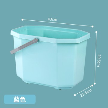 拖把桶 拖把桶 水桶 加厚多功能拖把桶家用長方形墩布桶平地拖手提塑料單桶洗車清潔桶『RY00417』