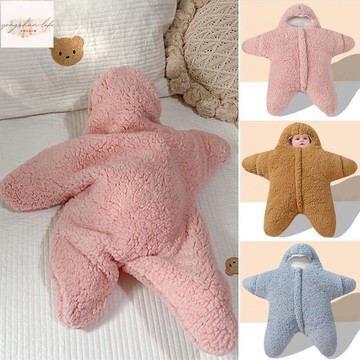 ❀▦新生兒冬裝派大星睡衣嬰兒連身衣服海星可愛爬服睡袋幼兒抱衣加厚  兒童睡袋 春秋睡袋 兒童睡衣