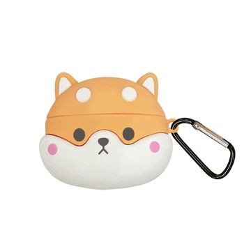 Timo AirPods 3 可愛柴犬立體造型矽膠保護套(附掛勾)