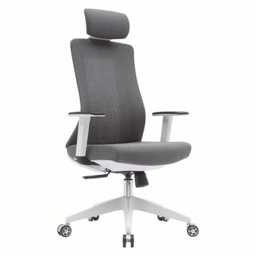 E-home Vortex 4.0 旋流白框高背半網扶手人體工學電腦椅 LX608A-gry  灰色  65 x 60 x 112-122cm