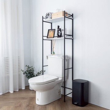 馬桶上層收納架-兩色可選-大理石紋/淺木紋 淺木紋馬桶架-白色