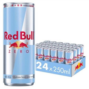 【Red Bull】紅牛零卡能量飲料(250mlx24罐/箱)