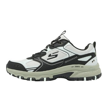 Skechers 戶外鞋 Hillcrest 男鞋 黑 白 防潑水 膠底 記憶鞋墊 健行 運動鞋 237754BKMT