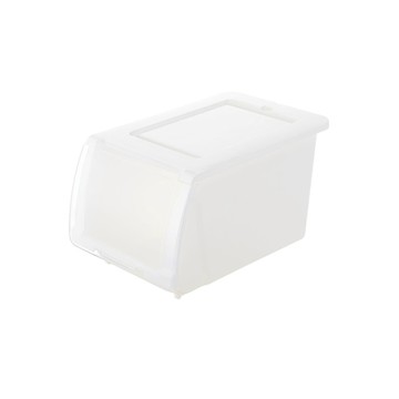 KEYWAY 面寬25.5-拉夫直取式整理箱15L-2入(透明前蓋 收納箱 日式 簡約 MIT台灣製造)