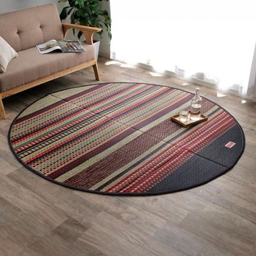 藺草地毯Ralph正圓 Ø191x191x0.6cm 丹寧美學 (1件) 藺草地毯Ralph圓森林綠