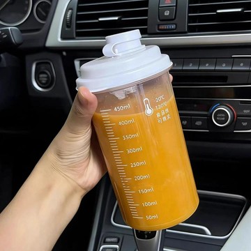 臺灣出🔥🔥【薅羊毛】咖啡杯冷萃杯外出攜帶便攜上班上學耐高溫帶刻度牛奶果