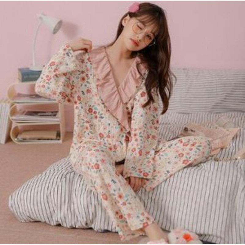 レディース 前開きパジャマ 女性 長袖学生かわいい パジャマ ルームウェア 可愛い 部屋着 上下セット ナイトウェア 肌に優しい パジャマ 通販 Lineポイント最大5 0 Get Lineショッピング