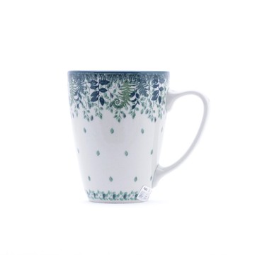 波蘭陶 禮盒包裝  馬克杯-300ml-高11cm-蕨類植物