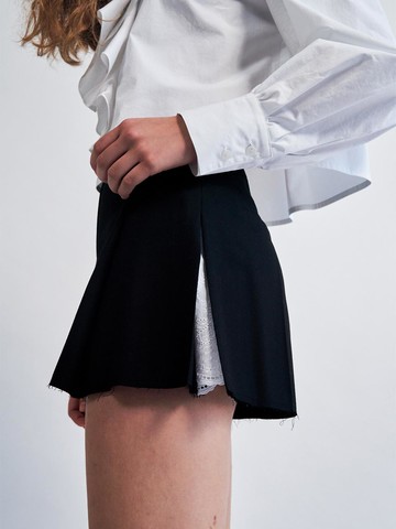 Side Lace Detail Short Pants Black WBCSPA005BK