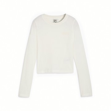 [ACS] Puma x ROSE 上衣 Long Sleeve Tee 女款 聯名 米白 合身 長袖 微短版 無小卡 63380577