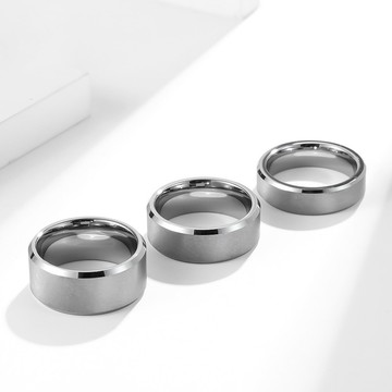 鎢鋼。磨砂簡約 戒指 | TM