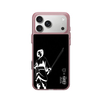 iPhone 17 Pro Max Clear (相機按鈕) 晶醺玫 - 火影忍者 Naruto - 黑白線稿-宇智波佐助