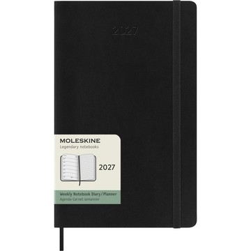 【MOLESKINE】2027 12M 週記手帳 / 軟皮 / L 型 / 黑