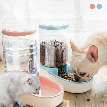 寵物自動餵食器餵水器 3.8L 定食定量出餐 外出沒煩惱 安全無毒狗貓餵食器自動投食器狗碗【TA0616】《約翰家庭百貨