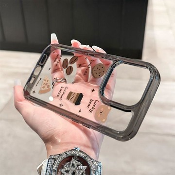 台灣出貨🚀 防摔殼 生日禮物❄ 咖啡與熊iPhone17Promax手機殼蘋果16防摔15Plus軟邊硬背14女款13