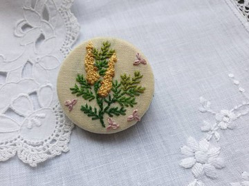 手工刺繡花別針/雅緻系列/
