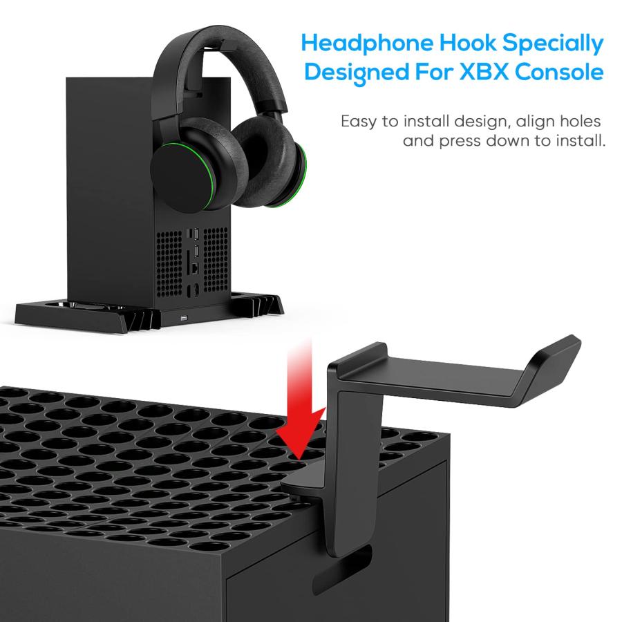 Upgraded Cooling Stand for Xbox Series X with Charging Station