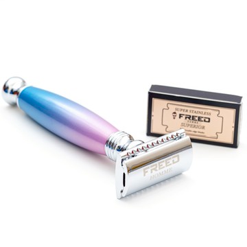 【FREED】封閉式復古雙刃安全刮鬍刀- 獨角獸 (附刀片10片)