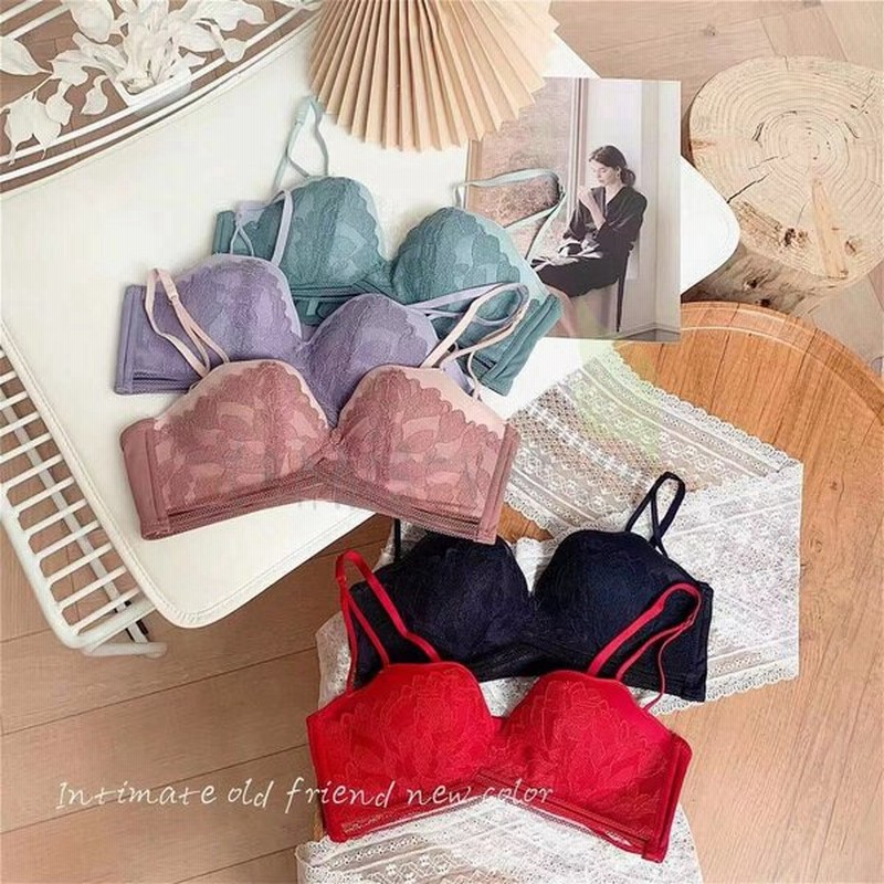 ブラジャー セット 下着セット ランジェリー ブラジャー ショーツ ノンワイヤー ワイヤー無し 美レースノンワイヤーブラ ショーツセット 通販 Lineポイント最大get Lineショッピング