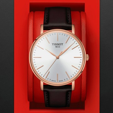 TISSOT天梭 官方授權 EVERYTIME 簡約經典腕錶 母親節 禮物 推薦 40mm/T1434103601100