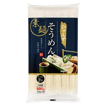 matsudaisoba 松代蕎麥善屋 善屋素麵 (中) 600g 烹煮時間2分鐘  1包
