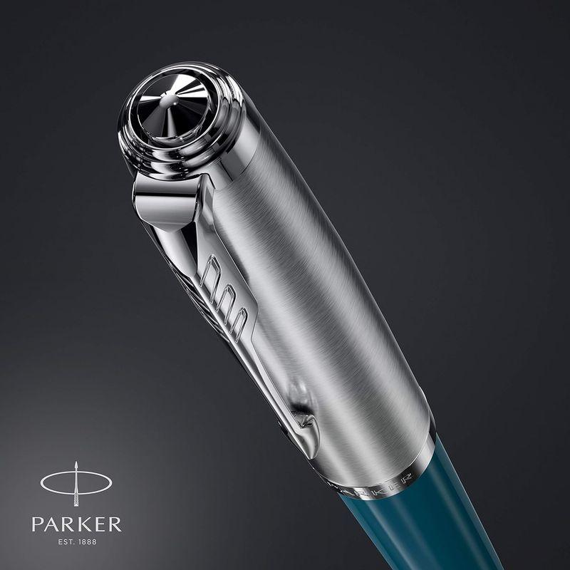 PARKER パーカー 万年筆 F 細字 51 ティールブルーCT 2123509 両用式 正規輸入品