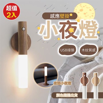 掛扣式USB壁掛感應燈（超值2入）_廠商直送