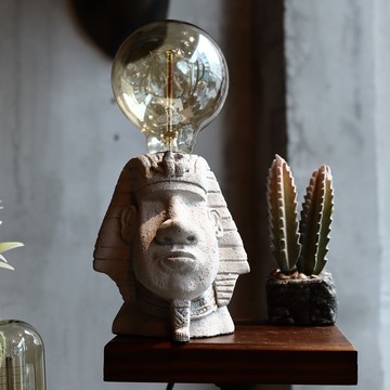 曙MUSE｜法老摩艾桌燈  USB燈 LED燈 燈泡 禮物 氣氛燈 小夜燈 居家擺飾 擴香石 埃及