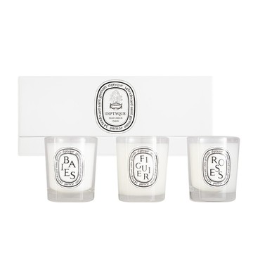 DIPTYQUE 迷你香氛蠟燭禮盒 70g*3(漿果香+無花果+玫瑰)【短效良品2027/01】_國際航空版
