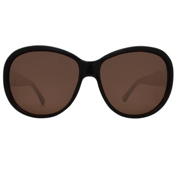 LOEWE 羅威經典標誌款太陽眼鏡(深咖啡/金 SLW808-0U80)