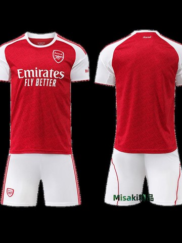 2526阿森納主場球衣41號賴斯哲凱賴什足球服套裝阿仙奴兒童足球服-Misaki精品