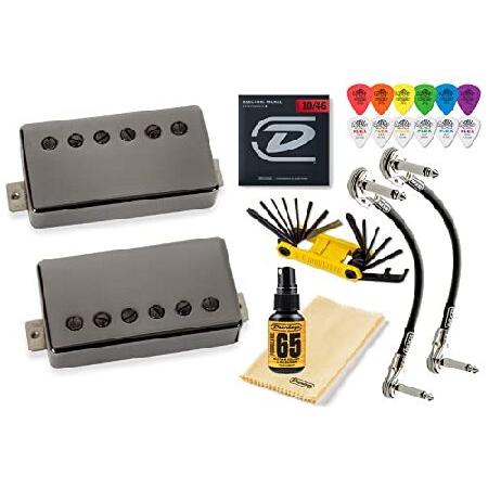 Seymour Duncan APH-2 Alnico II Pro Slash Humbucker Pickup Set w Tonebird Bundle 11104-08 (Black Nickel Cover)＿並行輸入品