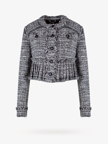 Tweed blazer with frayed profiles - K KRIZIA - gender_Woman