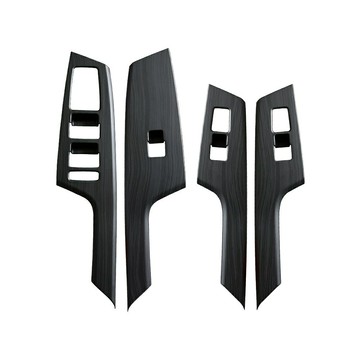 適用於起亞 EV6 2022 款啞光木紋 ABS 車窗升降開關面板蓋飾條