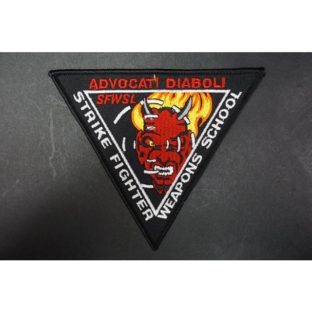 ワッペン USN アメリカ海軍 SFWSL 武器学校 ADVOCATI DIABOLI 悪魔の代弁者 ベルクロなし 中古