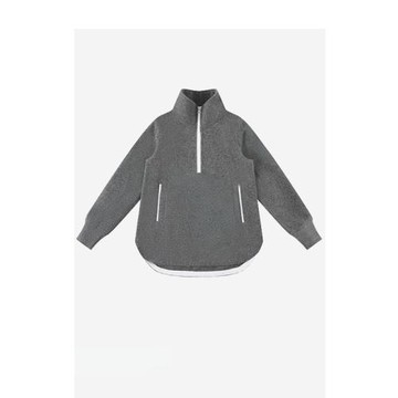 品牌特價灰色上衣秋季高級感衛衣女外套女設計感2025新款秋季