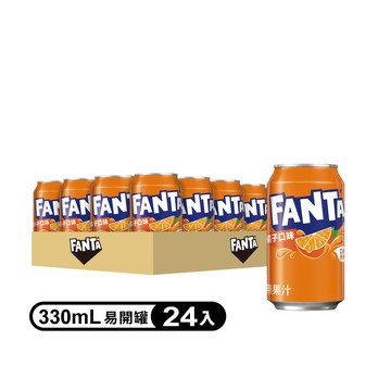 《芬達》橘子汽水 易開罐330ml(24入/箱)