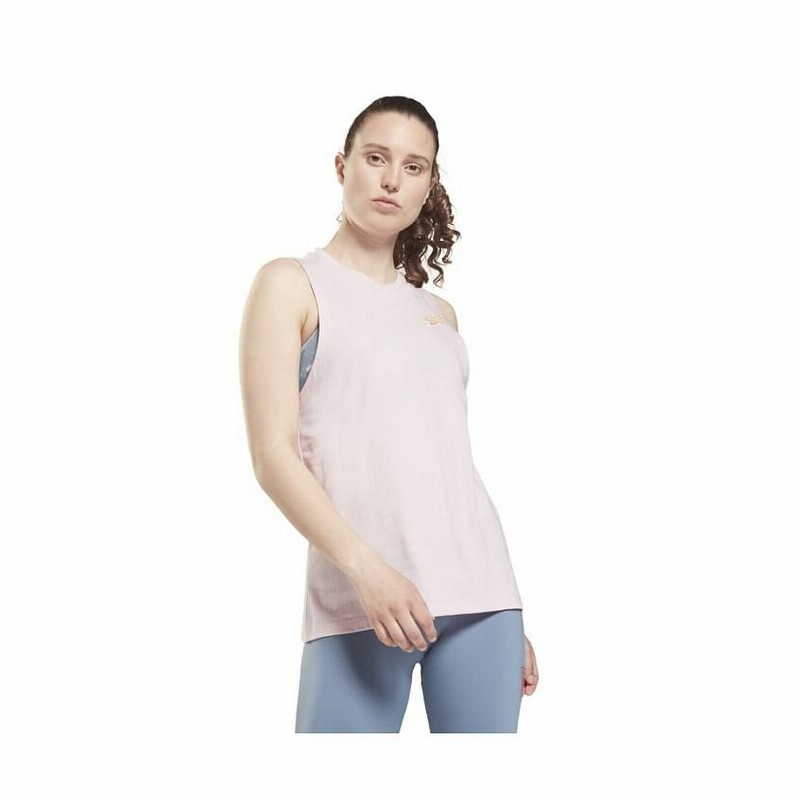 リーボック】 ワークアウト レディ MYT マッスル タンクトップ Workout Ready MYT Muscle Tank Top レディース ピンク L Reebok 通販 LINEポイント最大1.0%GET LINEショッピング リーボック ワークアウト レディ MYT マッスル タンクトップ