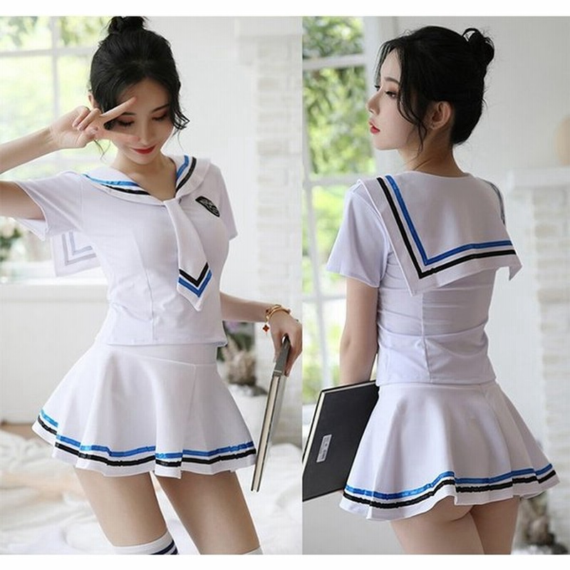 超セクシー セーラー服風 トップス スカート ショーツ 3点セット 清純派 制服 学生服 コスプレ ミニスカート Co 698 通販 Lineポイント最大0 5 Get Lineショッピング