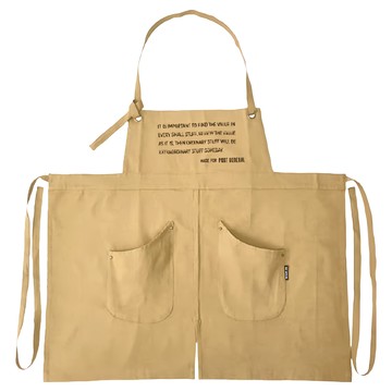 POST GENERAL 工作圍裙 - 卡其色 棉質  82 x 73cm  1件