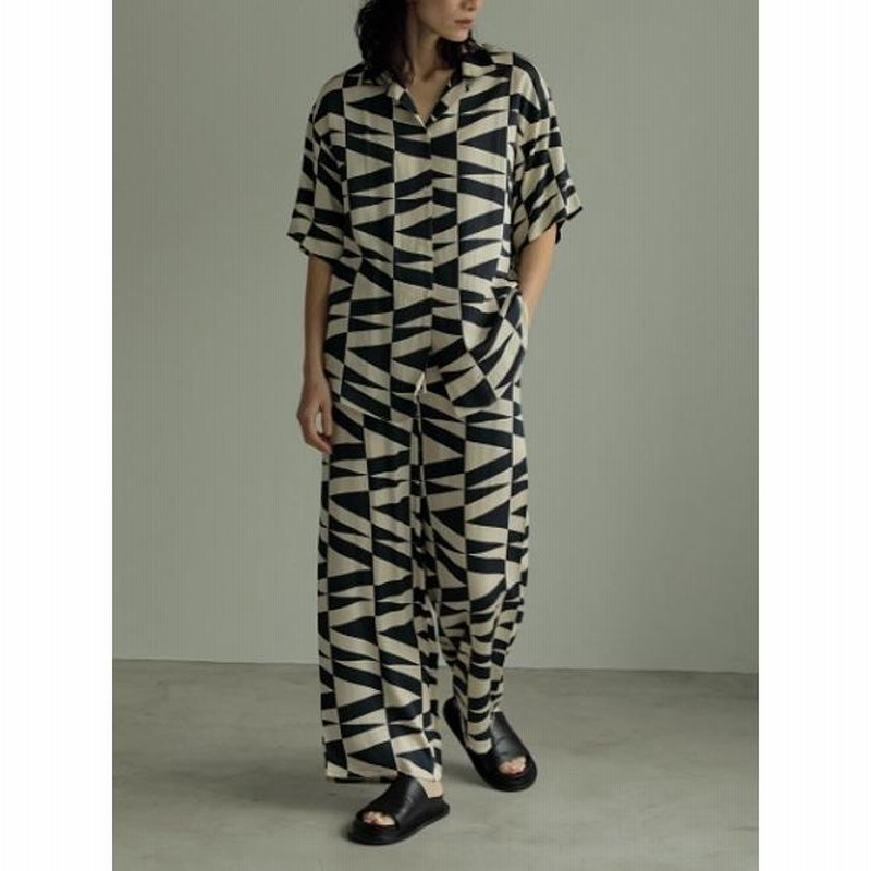 anuke アンヌーク Geometric Satin Pants 24春夏予約 62410711